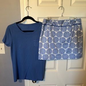 Vineyard Vines skirt/tee combo